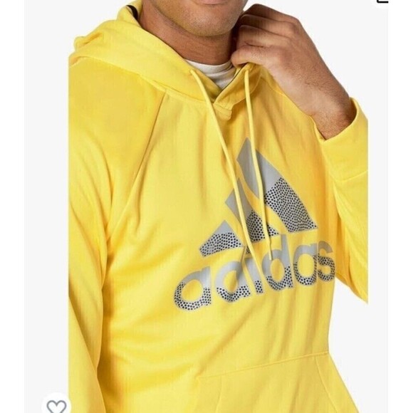 Adidas  Mens M GG Big Boss Training Hoody Sweatshirt HK9826  Yellow SZ Large - Picture 2 of 13
